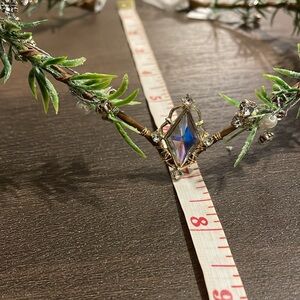 MOSTORY Fairy Flower Headband - Elf Floral Headpiece Woodland Elven Crown